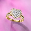Ross-Simons 0.98 ct. t.w. Diamond Heart Ring in 14kt Yellow Gold Size 7 - 4 of 4