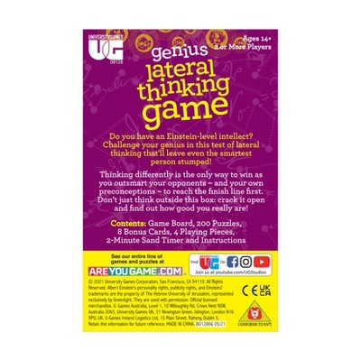 University Games Einstein Genius Lateral Thinking Game