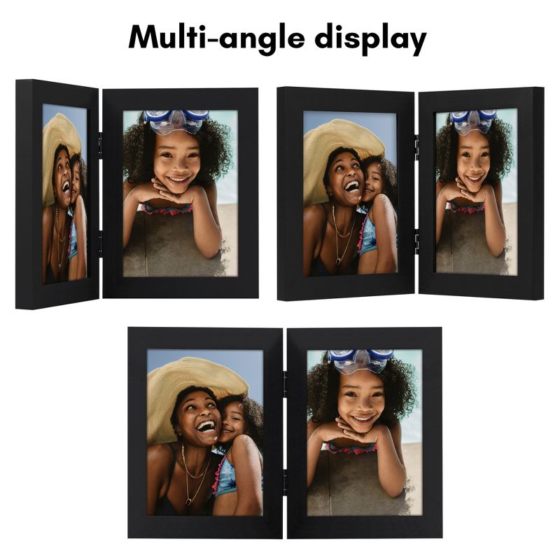 Americanflat Hinged Picture Frame for 2 Photos, 5 of 7