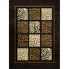 LunaLulinlk Multi 2 ft. x 3 ft. Animal Print Area Rug Black Multi - 4 of 4