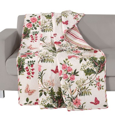Greenland Home Fashion Butterflies Accessory Throw Blanket - 50"x60" in Multicolor