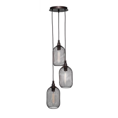 Toltec Lighting Plexus 3 - Light Pendant in  Bronze