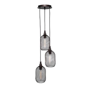 Toltec Lighting Plexus 3 - Light Pendant in  Bronze - 1 of 1