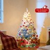 Tangkula 5/6/7/8 FT Artificial Christmas Tree Hinged Snow Flocked Xmas Tree w/ 456/820/1264/1774 Branch Tips - 3 of 4