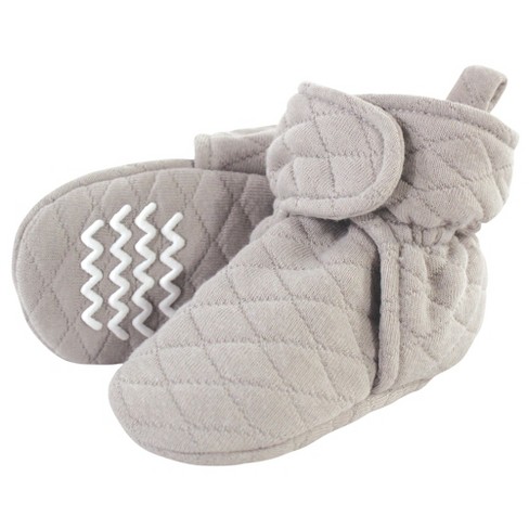 Hudson Baby Baby and Toddler Quilted Booties, Gray - image 1 of 2