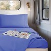 Nestl RV Queen Sheets, Super Soft 4PC Microfiber Sheet Set for Camper, Short Queen Sheets - 4 of 4