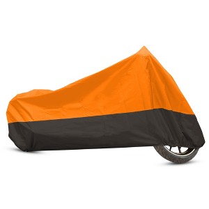 Unique Bargains 180T Waterproof Rain Dust Motorcycle Cover Outdoor Sun Protector - 1 of 4