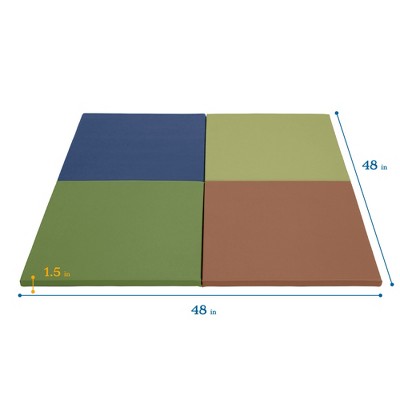 Earthtone Foam Activity Mat Squares, 24-Inch, 4-Pack