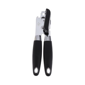 Unique Bargains Can Opener Handheld 3-in-1 Can Opener & Bottle Opener PP Silver Tone Black 1 Pc - 1 of 4