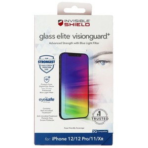 ZAGG (GlassElite VisionGuard+) Screen Protector for iPhone 12/12 Pro/11/XR - 1 of 1