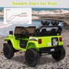24V Ride On Car, 4WD 2 Seater Kids' Electric Vehicle Truck with Remote Control, Adjustable Footwell Ride On Truck, 3 Speeds, Led Lights, Bluetooth - 3 of 4