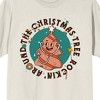 Rockin' Around The Christmas Tree Nurse Gingerbread Women's Tofu Short Sleeve Holiday Tee - 2 of 2