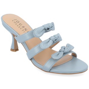 Journee Collection Womens Kristina Kitten Heel Slip On Open Toe Pumps - 1 of 4