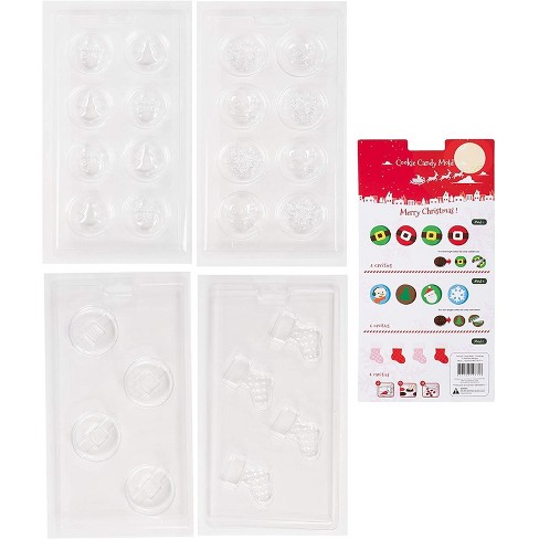 Juvale 4 Pack Christmas Chocolate Candy Mold For Holiday Party Treats :  Target