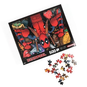 Aquarius Puzzles Marvel Deadpool Collage 500 Piece Jigsaw Puzzle - 1 of 4