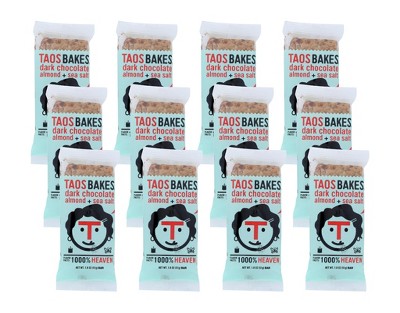 Taos Bakes Dark Chocolate Almond and Sea Salt Bars - 12 bars, 1.8 oz