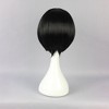 Unique Bargains Women's Wigs 12" Black with Wig Cap Short Hair With Slant Bangs - 4 of 4