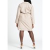ELOQUII Women's Plus Size Asym Striped Shirt Dress - 3 of 4