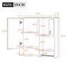 NicBex 29" x 28" Wall Mounted Bathroom Medicine Cabinet,Bathroom Wall Cabinet with Mirror,Over Toilet  Storage Cabinet with Towels Bar - 3 of 4