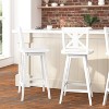 Taylor & Logan Gisella Swivel Barstool White - 2 of 4