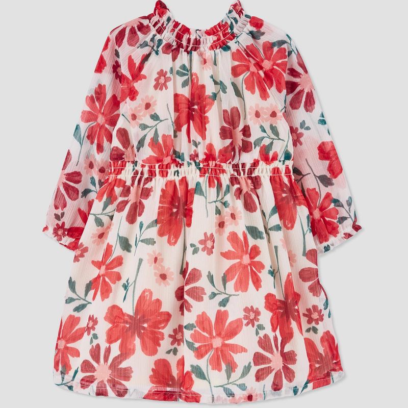 Carter&#39;s Just One You&#174; Baby Girls&#39; Long Sleeve Floral Dress - Red, 4 of 10