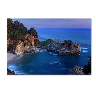 Big Sur McWay Falls Coastal Landscape Canvas Art