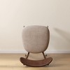 SEVOBAL Dining Chairs Set of 2 Solid Oak Wood Chair with Comfortable Curved Backrest and Removable Cushions, Brown, 18.7"*21.85"*30.71" - 3 of 4