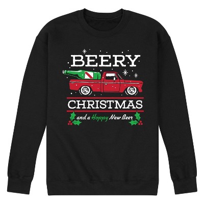 Men's - Instant Message - Beery Christmas Graphic Fleece Sweatshirt