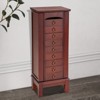 Tangkula 9 Drawers Storage Box Chest Stand Amior Jewelry Cabinet Necklace Holder Brown - 2 of 4