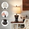 GTCLIGHTING Mid Century Table Lamp for Bedroom,24.25" Black Dog Head Design Bedside Lamp for Living Room Nightstand - 3 of 4