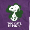 Men's - Peanuts - Too Cute To Pinch Short Sleeve Graphic T-Shirt - 2 of 4