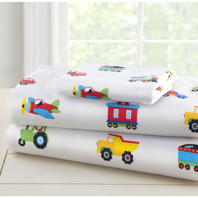Transportation 7 pc Cotton Bed in a Bag - Full, 2 of 4