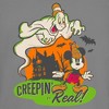 Juniors Womens Mickey & Friends Halloween Retro Mickey Mouse Creepin' it Real T-Shirt - 2 of 4