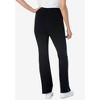 Woman Within Plus Size Tall Stretch Cotton Side-Stripe Bootcut Pant - 3 of 4