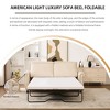 81.5'' 2 Seater Linen Sleeper Pull-Out Sofa with Memory Foam Mattress and Modern Design - 4 of 4