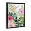 Stupell Industries Hummingbird Tropical Hibiscus Floating Frame Canvas Art - 2 of 4