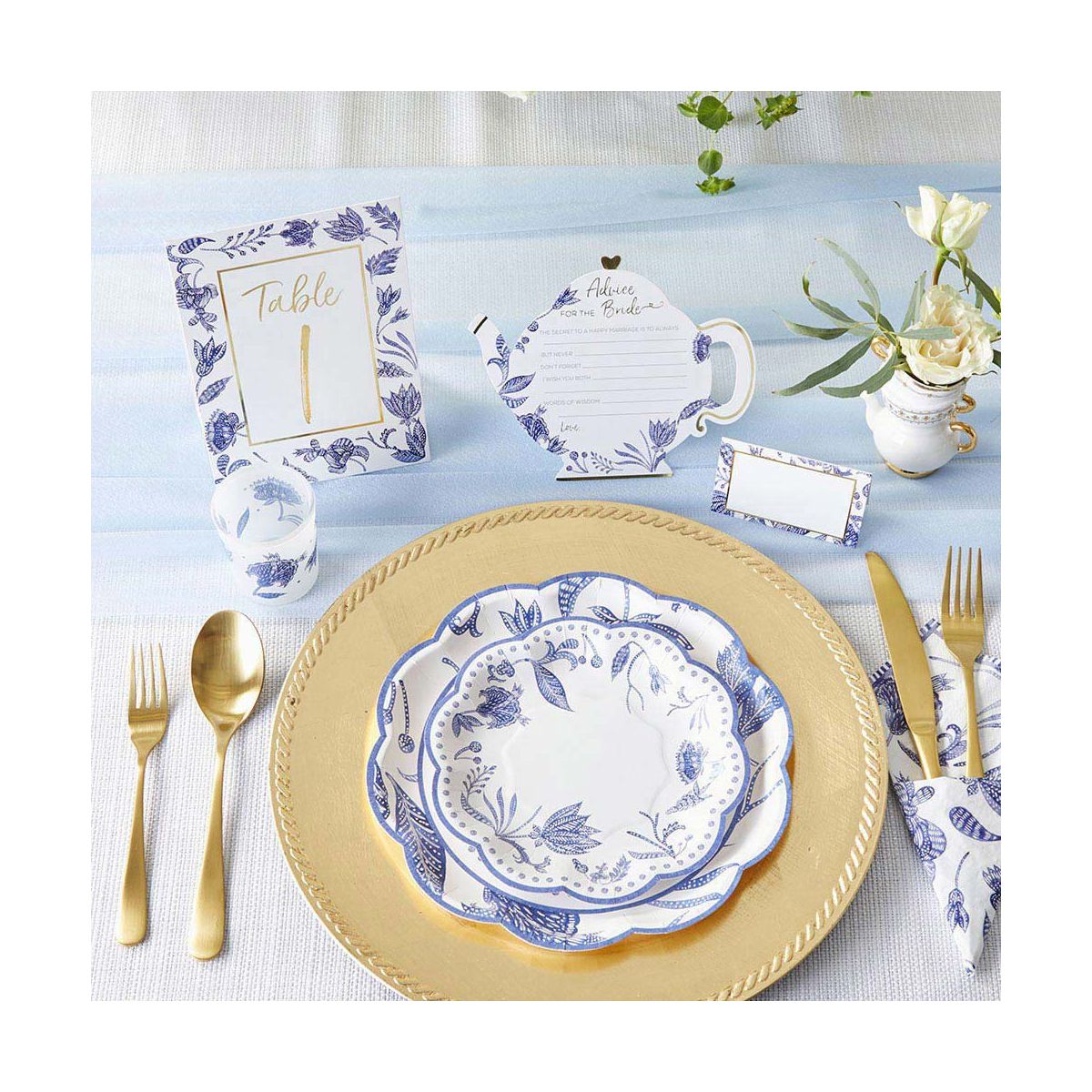Kate Aspen Blue Willow Wedding Table Numbers (1-25) | 28537NA - thumbnail 6