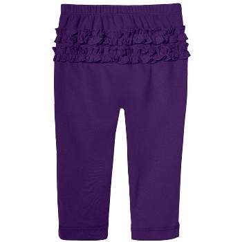 City Threads Usa-made Girls Soft 100% Cotton Solid Colored Leggings