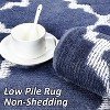 Living Room Rug Shaggy Textured Soft Indoor Trellis Throw Rug, Non-Shedding, Non-Slip Accent Carpet for Bedroom, Nursery, Office - 3 of 4