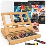 Arteza Art Supply Wooden Tabletop Art Easel with Drawer & Palette