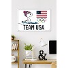 Trends International Team USA x Peanuts – Snoopy Cross-Country Skis Framed Wall Poster Prints - 2 of 4