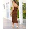 Coolmee Womens Summer Maxi Casual Dress Off Shoulder Ruffle Spaghetti Strap Pleated Long Sundress - 2 of 4