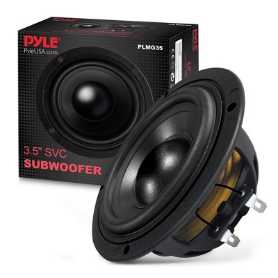 Pyle 3.5" High-Powered SVC Car Subwoofer with Grill - PLMG35