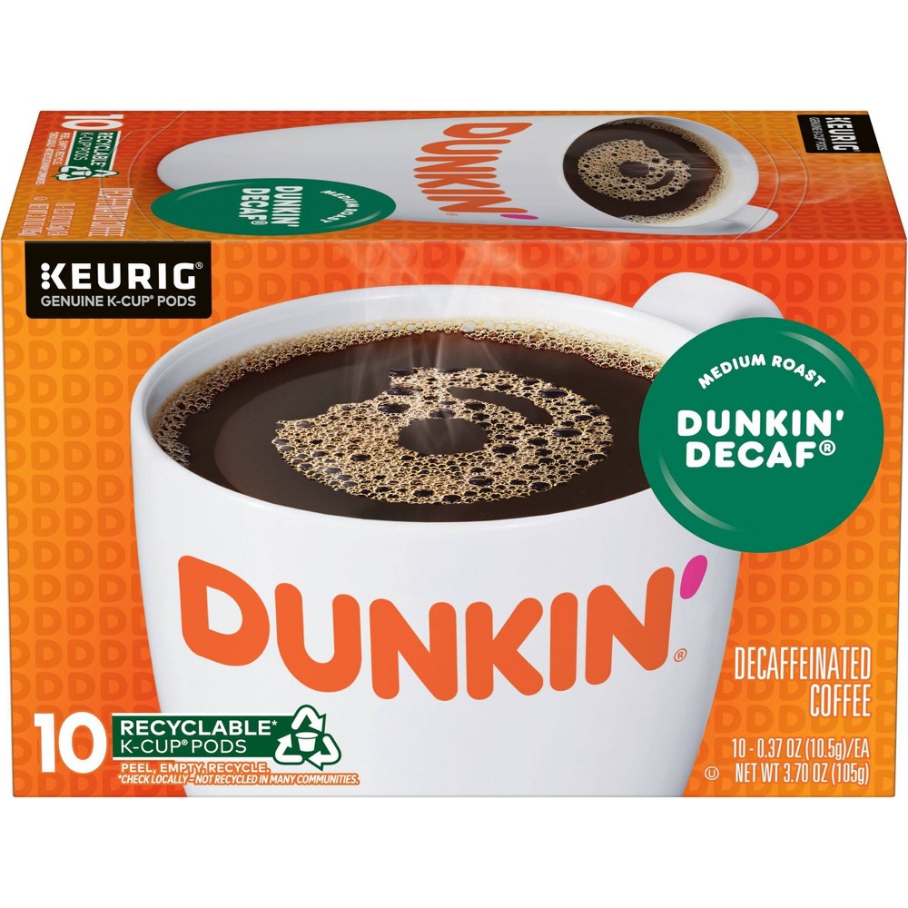 GTIN 881334002997 product image for Dunkin' Decaf Medium Roast Coffee - Keurig K-Cup Pods - 10ct | upcitemdb.com