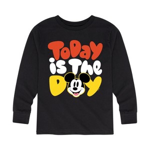 Boys' - Disney - Today Is The Day Long Sleeve Graphic T-Shirt - 1 of 4