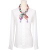 INSPIRE CHIC Women's Floral Printed Tassel Square Scarves 23.6X23.6" 1Pc - 2 of 4