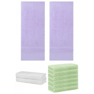 REGALWOVEN Striped Soft Absorbent Bathroom Cotton Towel Set 3 Pcs - 1 of 4
