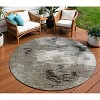Taupe Beige And Ivory Abstract Washable Indoor Outdoor Area Rug - 2 of 4