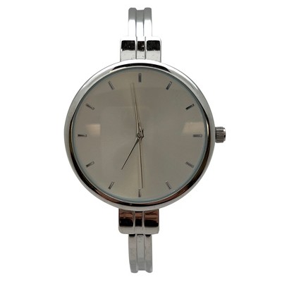 Olivia Pratt Big Face Minimalist Bezel Bangle Women Watch