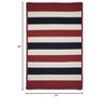 Colonial Mills Portico Braided Rug, Patriotic Stripe 2'x4', Rectangle Shape - 2 of 2